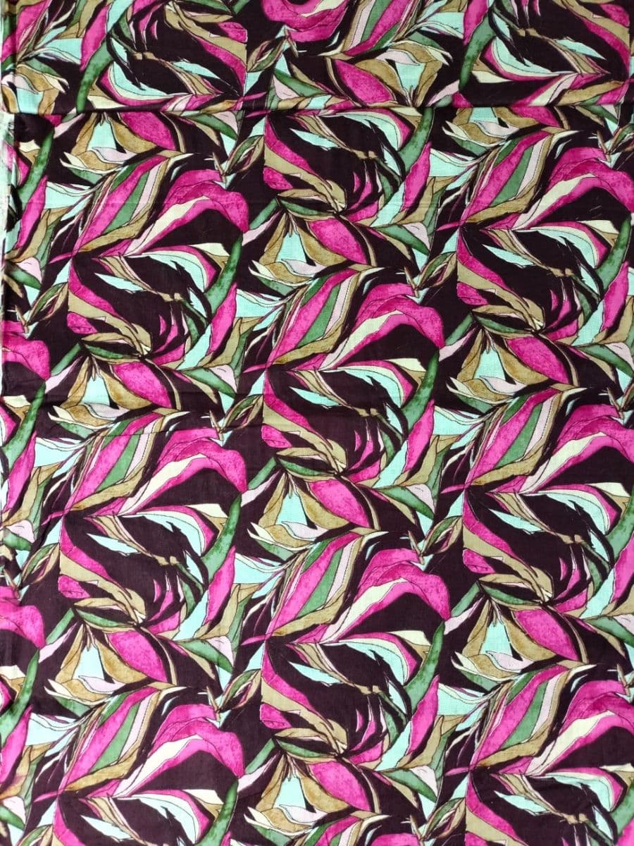 Espresso & Magenta Sweeping Print