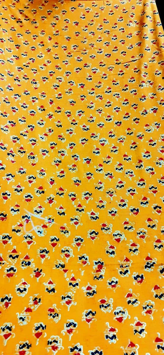 Midnight Navy & Bronze Triskelion Geometric Print